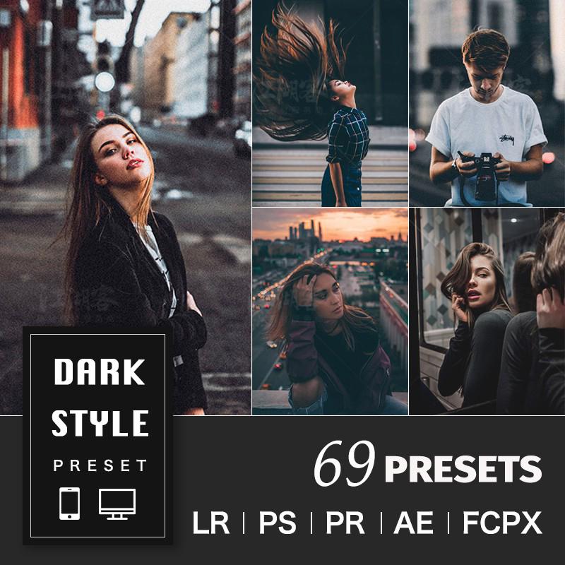 Dark Style Desktop & Mobile Lightroom Presets