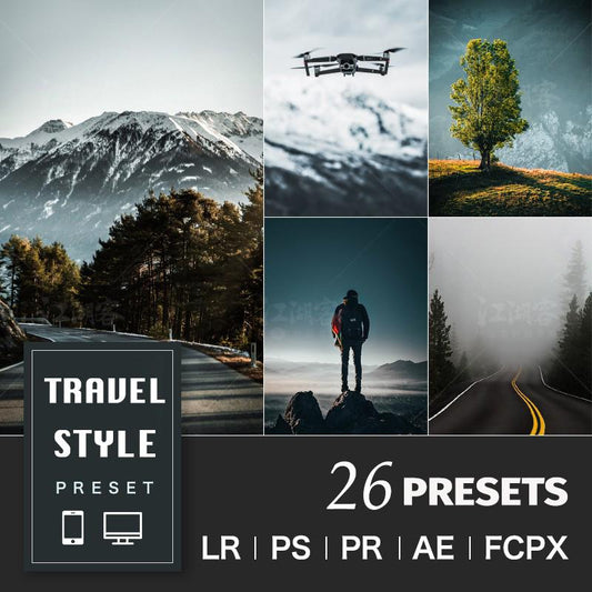 Travel Style Desktop & Mobile Lightroom Presets
