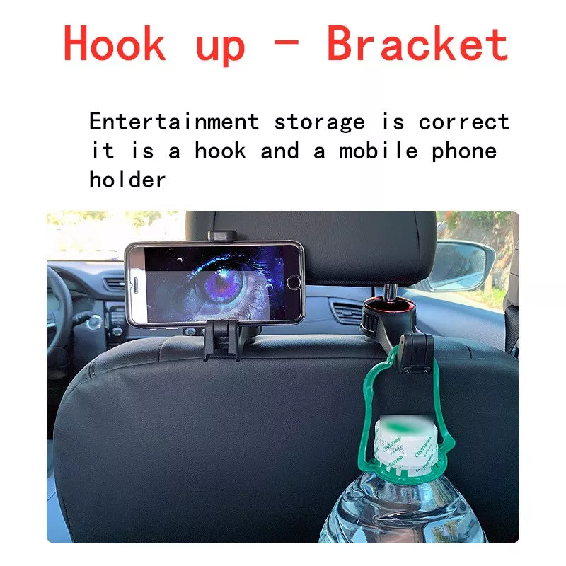 2 in 1 Car Seat Hook for Purses,Bags with Phone Holder